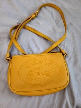 Lacoste Neutral Leather-Trim Bag
